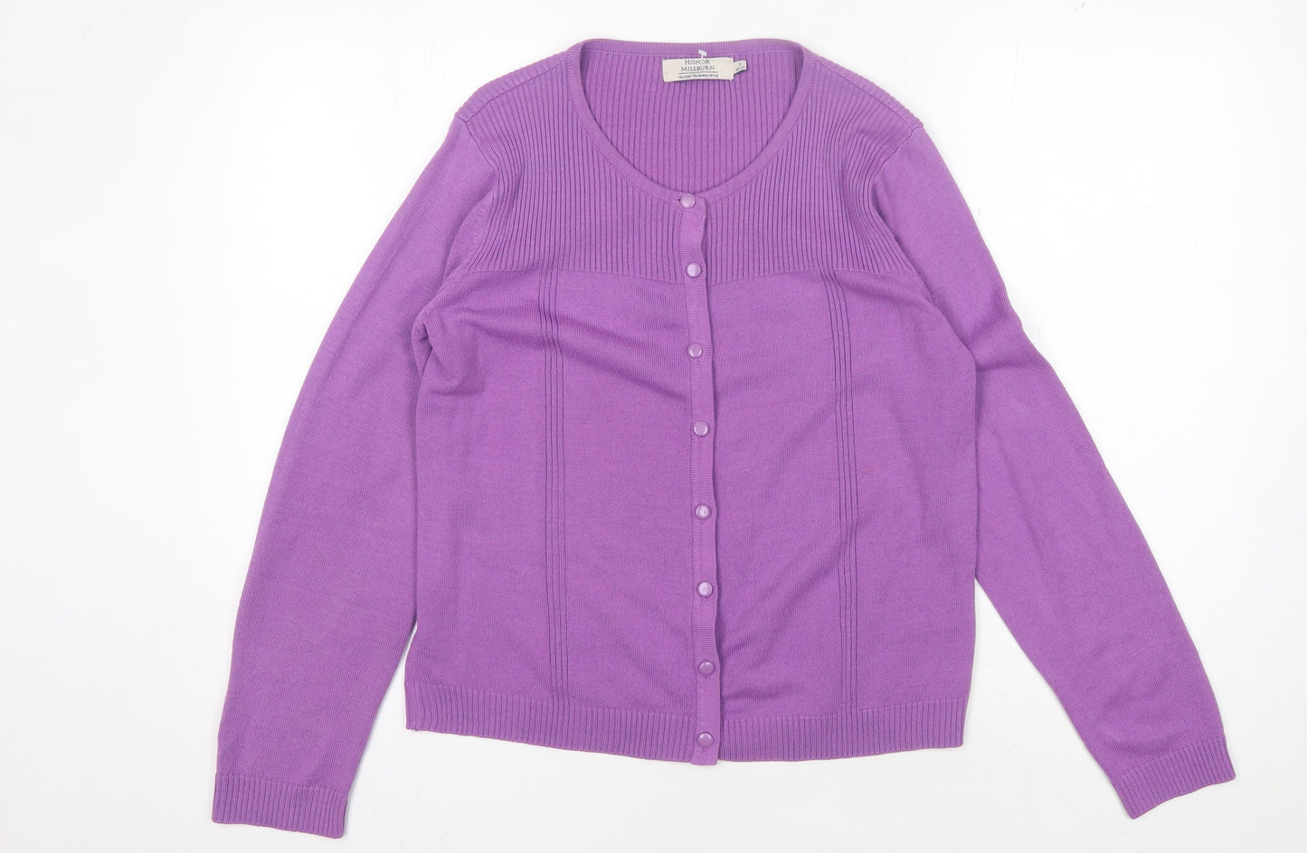 Womens UK Size S Honor Millburn Purple Cardigan Jumper