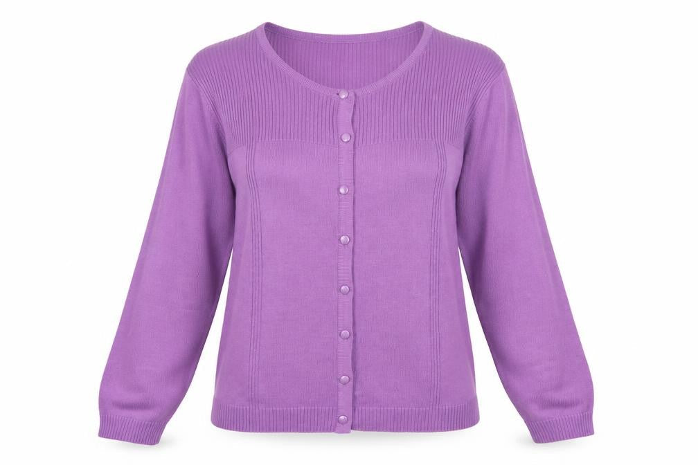 Womens UK Size S Honor Millburn Purple Cardigan Jumper