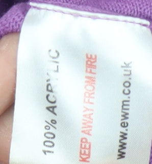 Womens UK Size S Honor Millburn Purple Cardigan Jumper