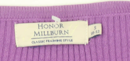 Womens UK Size S Honor Millburn Purple Cardigan Jumper