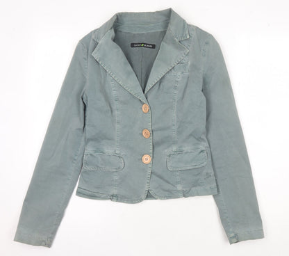 DKNY Jeans Women's Green Blazer, Size S, Casual Style