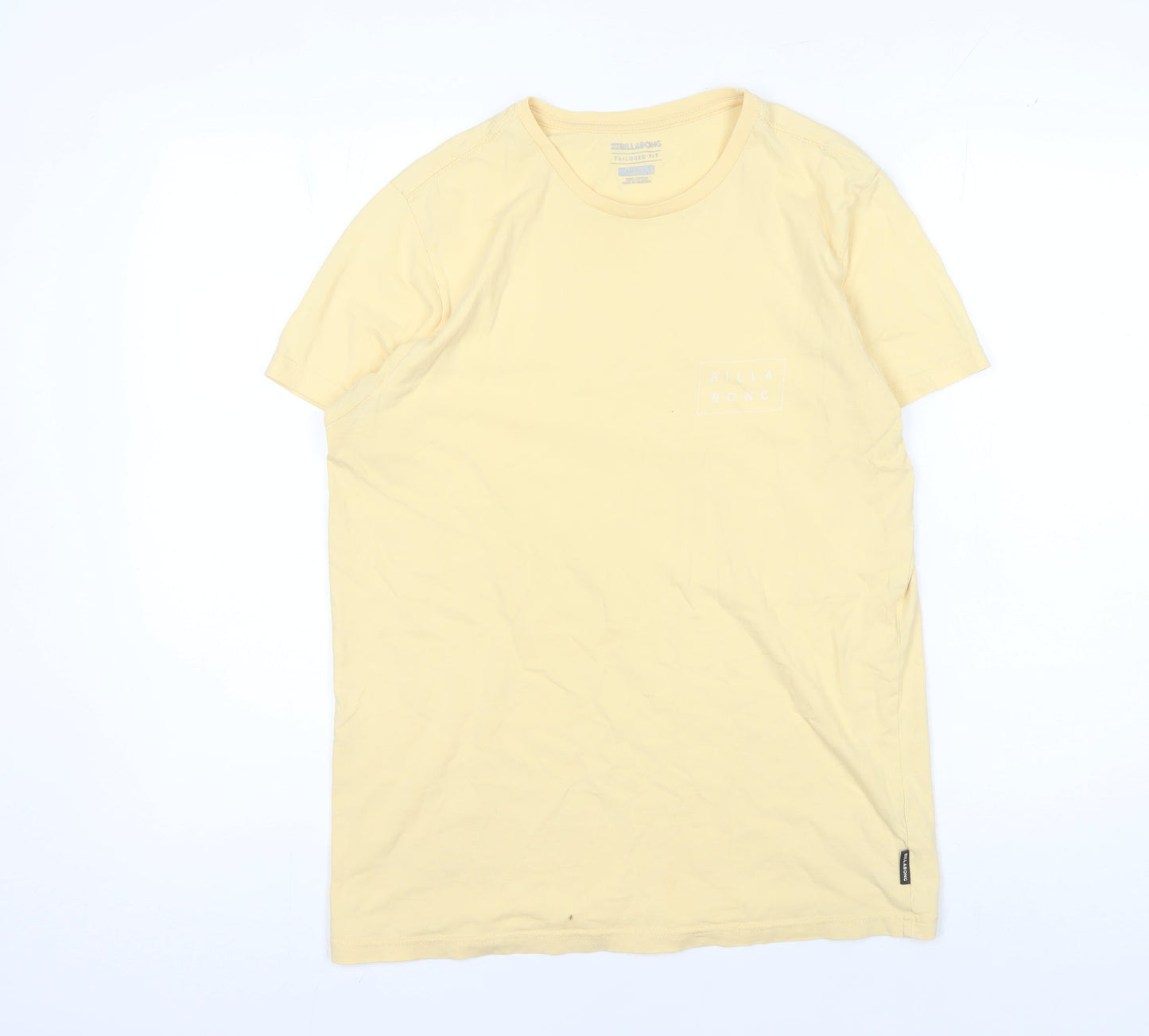 Mens UK Size S Billabong Yellow  T-Shirt