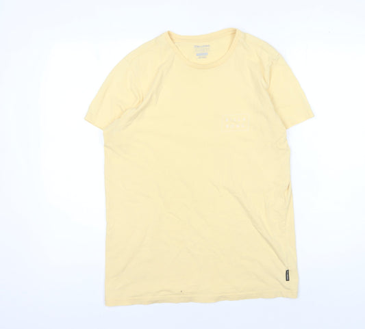 Mens UK Size S Billabong Yellow  T-Shirt