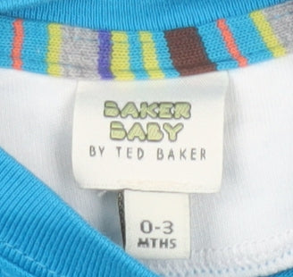 Ted Baker Boys' Blue Graphic Print T-Shirt, 0-3 Months