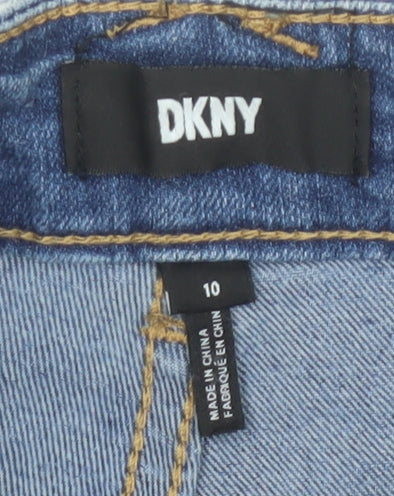 DKNY Women's Blue Straight Jeans - Size 10