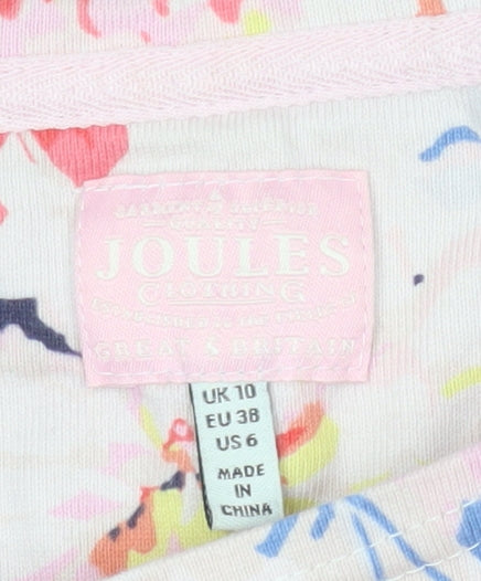 Womens UK Size 10 Joules Multicoloured Basic T-Shirt