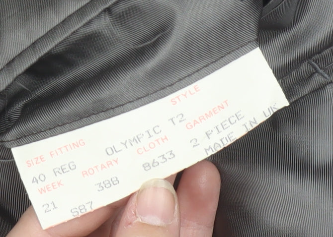Mens UK Size 40 Magee Regular Grey Suit Jacket