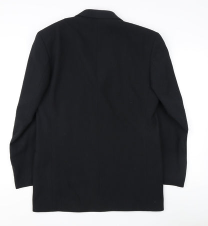 Mens UK Size 38 Daniel Hechter Regular Black Suit Jacket