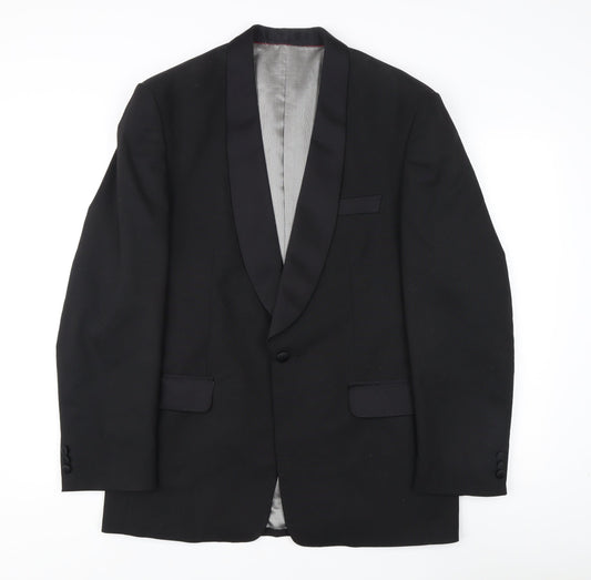 Armando Men's Black Tuxedo Blazer 40 Single-Breasted