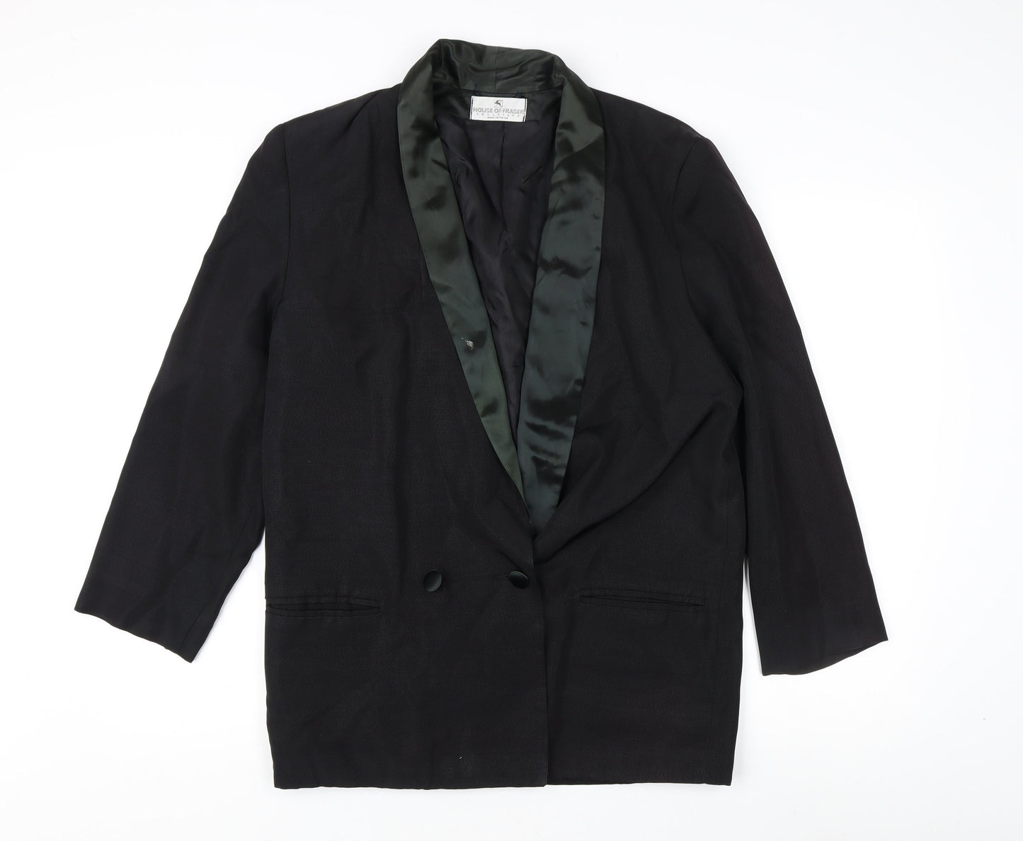 House of Fraser Black Women's Size 12 Tuxedo Blazer