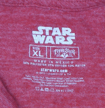 Fifth Sun Star Wars T-Shirt Red XL Men's Top