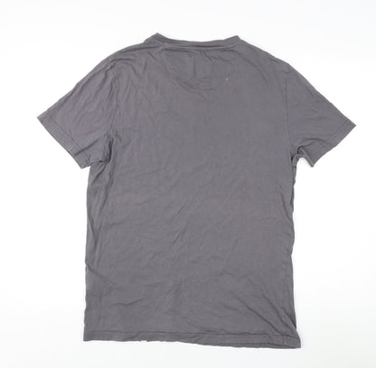 Pretty Green Grey T-Shirt M Music Graphic Unisex Casual