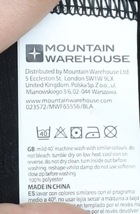 Mountain Warehouse Women's Black Basic Jacket Size 18