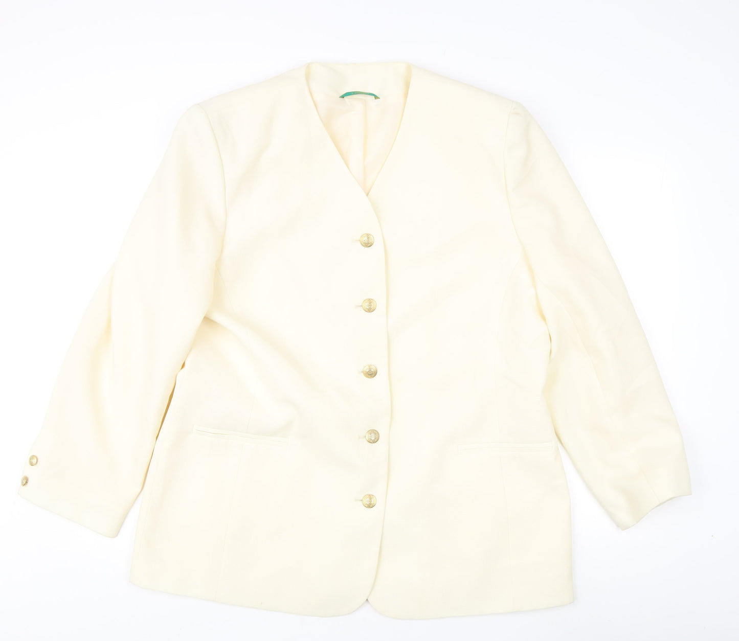 Womens UK Size 20 Canda Regular Ivory Blazer
