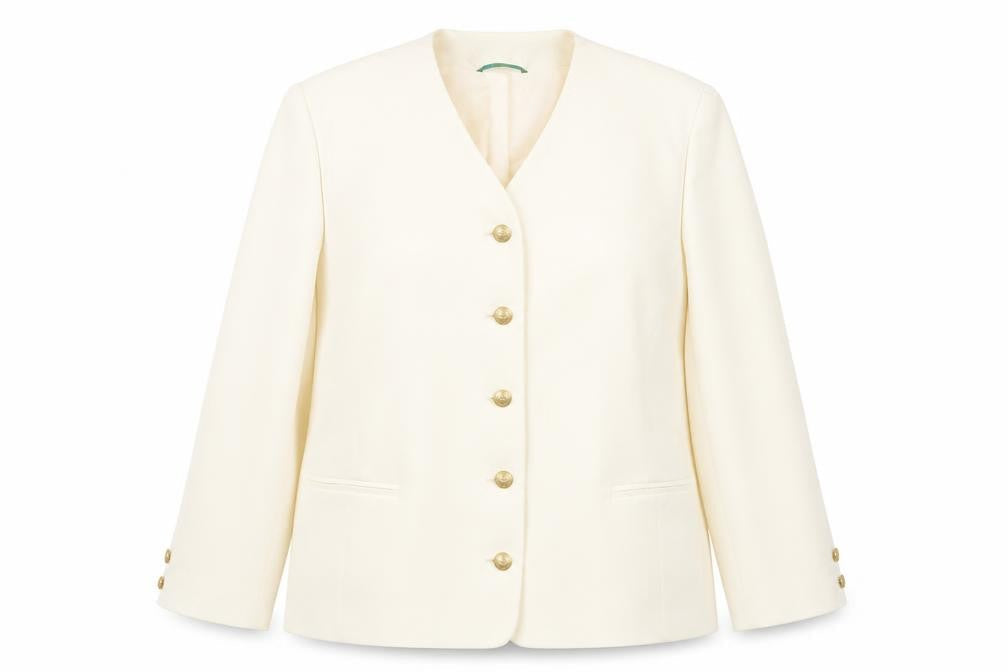 Womens UK Size 20 Canda Regular Ivory Blazer