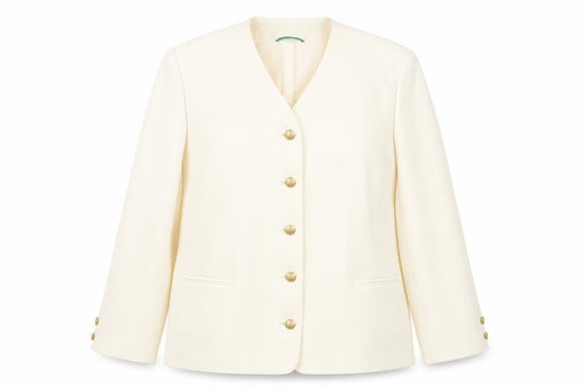 Front view of Canda Women’s Ivory Blazer, size UK 20, Business Wear