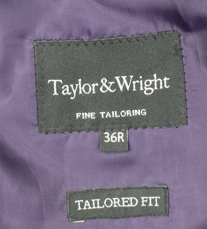Mens UK Size 36 Taylor & Wright Regular Black Suit Jacket
