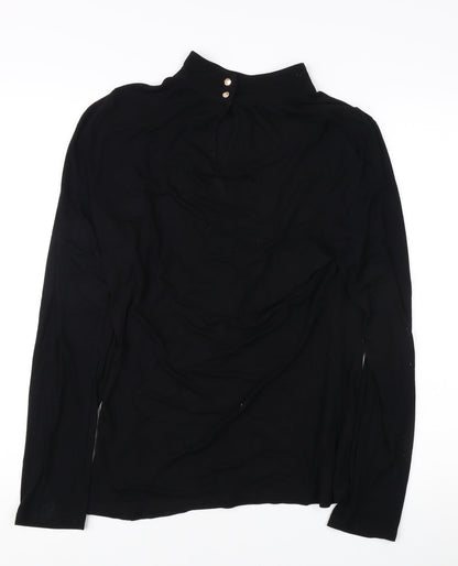 Womens UK Size L Oasis Black  Blouse