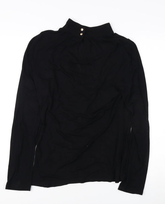 Womens UK Size L Oasis Black  Blouse