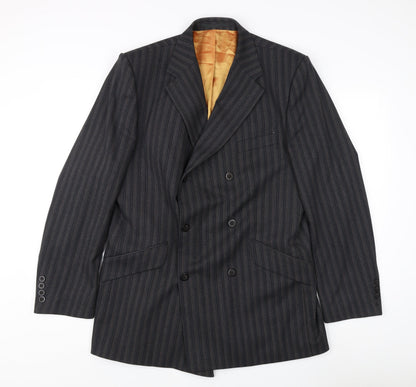 Carnaby Classics Men's Black Striped Blazer 42R
