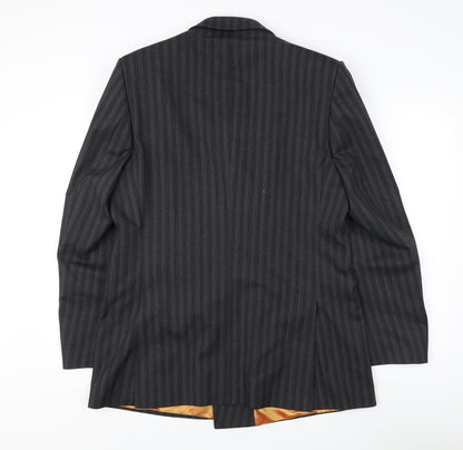 Carnaby Classics Men's Black Striped Blazer 42R