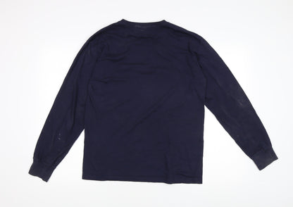 Ralph Lauren Men's Blue Crew Neck Long Sleeve T-Shirt M