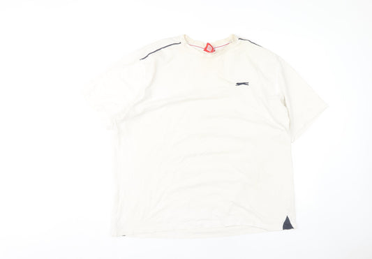 Slazenger Men's White 2XL Short Sleeve T-Shirt
