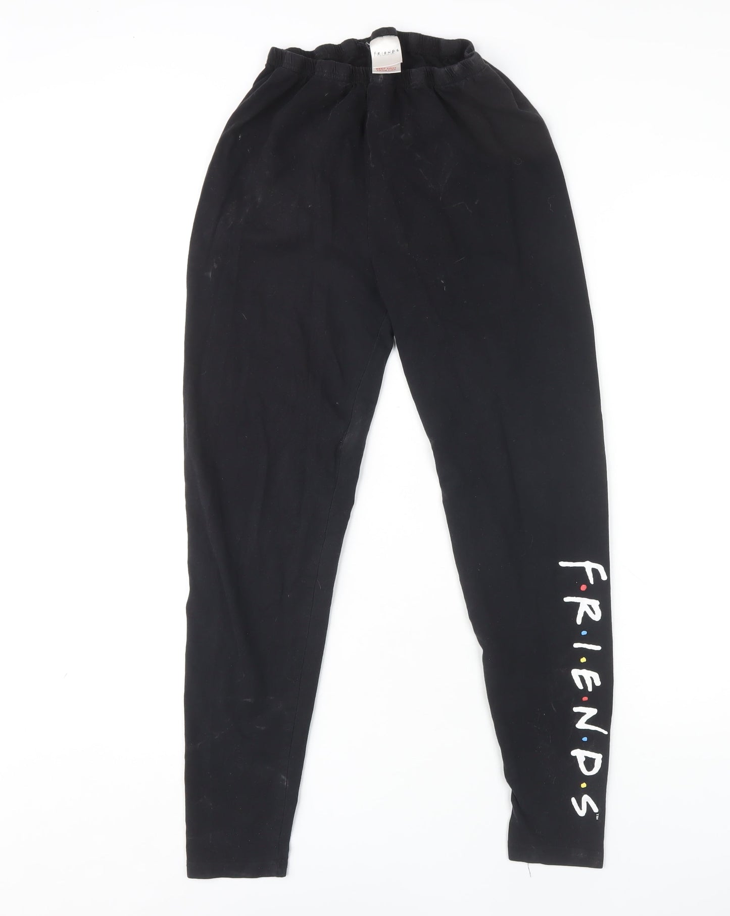 F.R.I.E.N.D.S Women's Black Ankle Leggings Size 12-14