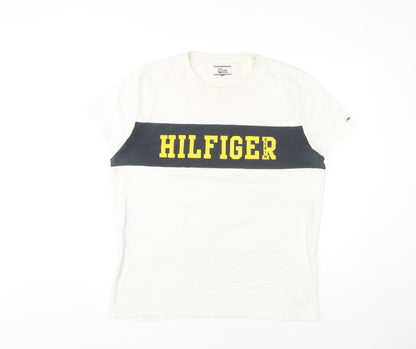 Tommy Hilfiger Men's White XL Logo T-Shirt