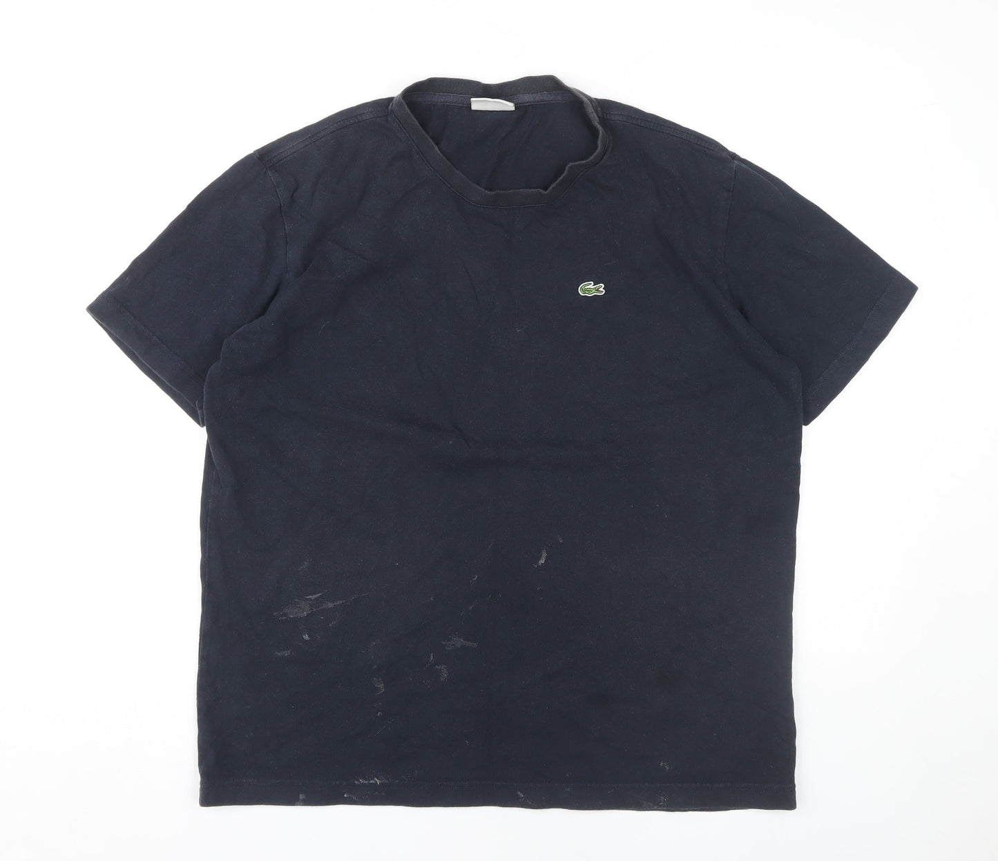 Lacoste Men's Black Cotton Logo T-Shirt M