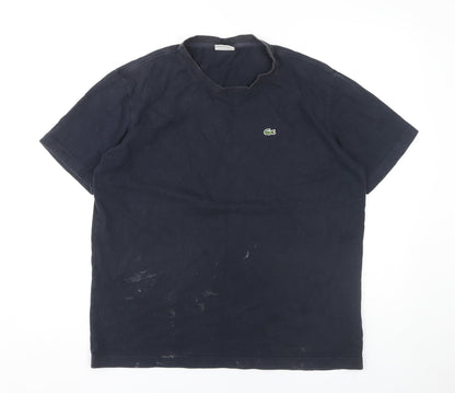 Lacoste Men's Black Cotton Logo T-Shirt M