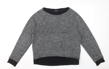 Topshop Women's Black Pullover Sweatshirt Size 14