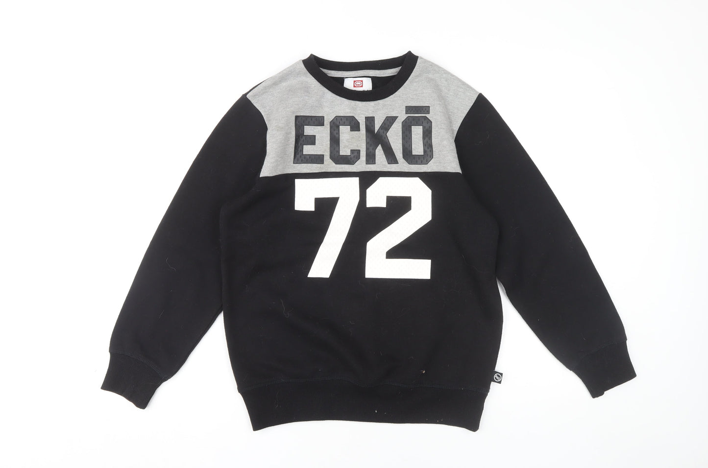 Ecko Unltd Boys Black Pullover Sweatshirt 12-13 Years