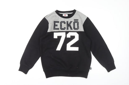 Ecko Unltd Boys Black Pullover Sweatshirt 12-13 Years