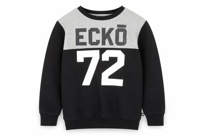 Front view of Ecko Unltd boys’ black pullover sweatshirt 12-13 years