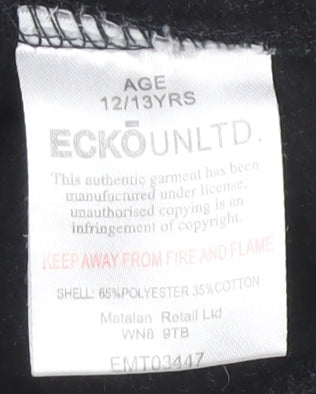 Ecko Unltd Boys Black Pullover Sweatshirt 12-13 Years