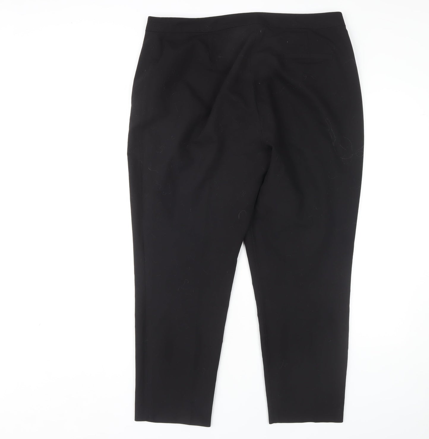 Topshop Women's Black Trousers Size 16 Regular Fit