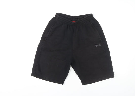 Slazenger Men's Black Shorts S, Fleece, Casual Comfort