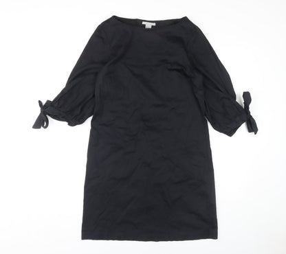 H&M Women's Black Sheath Dress, Size 8, Elegant & Versatile