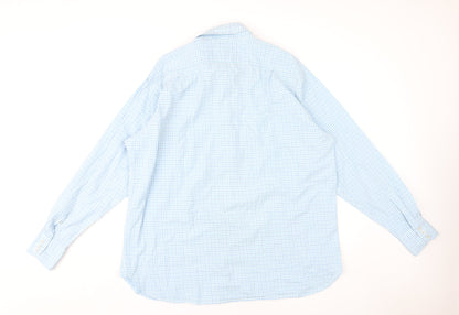 Mens UK Collar Size XL Marks and Spencer Smart Blue  Dress Shirt
