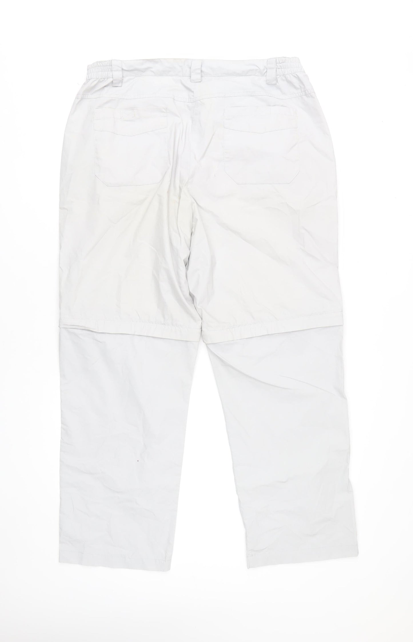 Womens UK Size 16 Mountain Warehouse Regular Fit Cargo Ivory Trousers