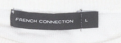 Womens UK Size L French Connection Ivory  Sweatshirt