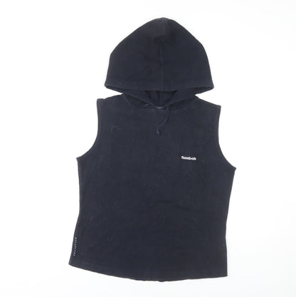 Reebok Women's Black Vest Hoodie Size 10