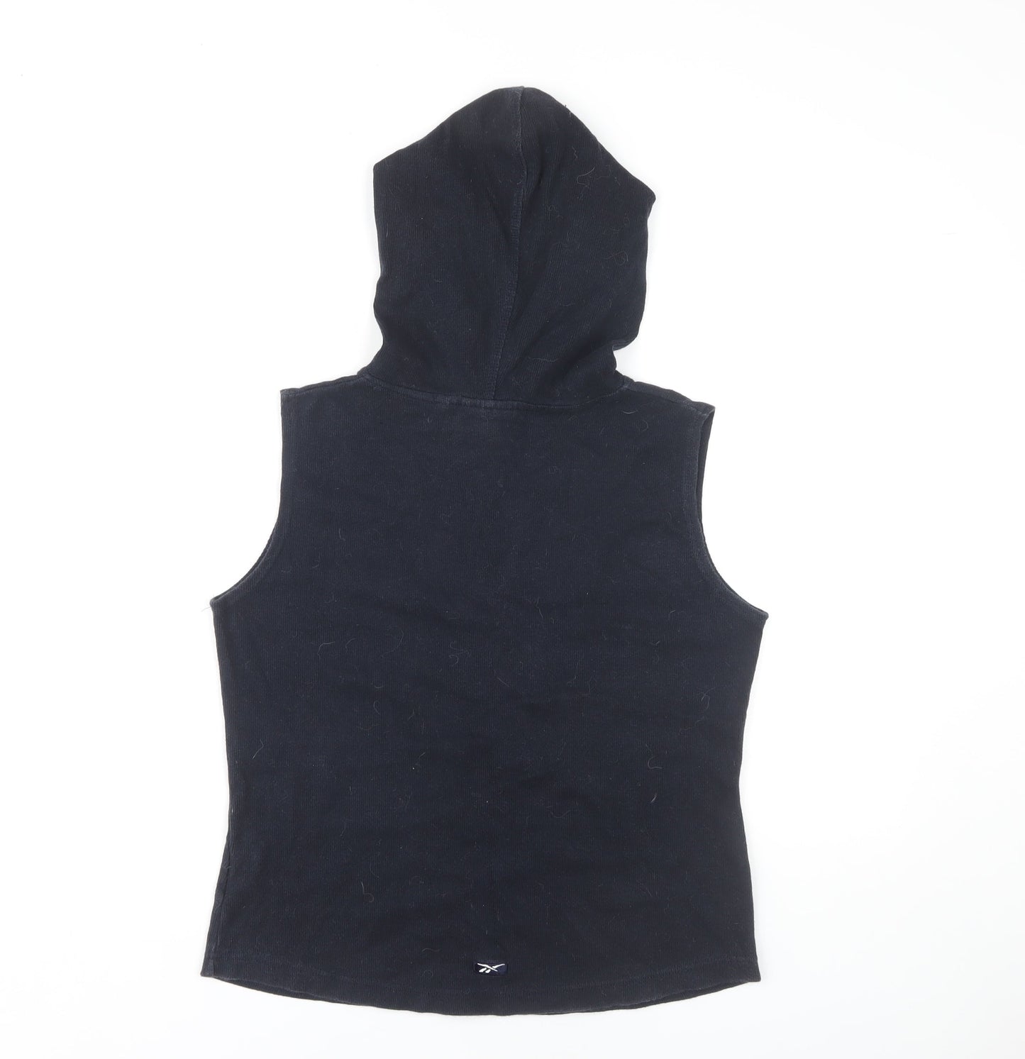 Reebok Women's Black Vest Hoodie Size 10