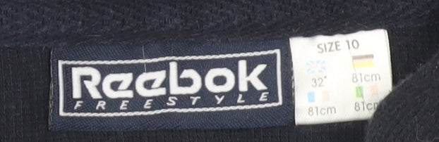 Reebok Women's Black Vest Hoodie Size 10