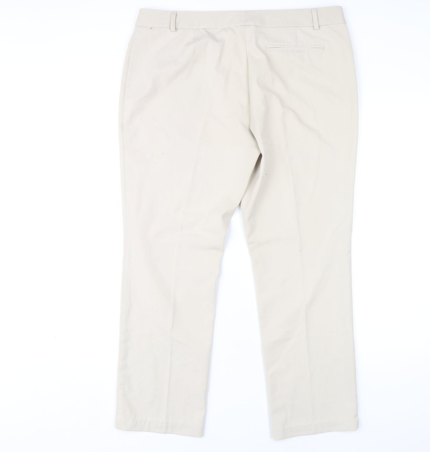 Womens UK Size 16 Marks and Spencer  Dress Pants Beige Trousers