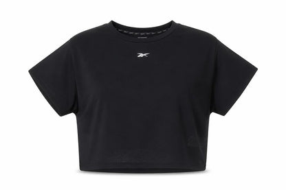 Reebok Women's Black Gym Tee - Large, Moisture Wicking