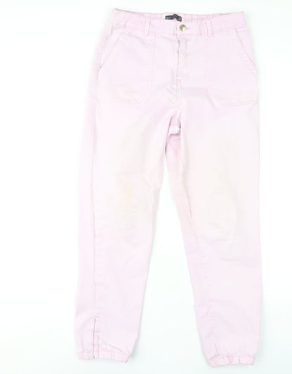 Womens UK Size 12 Marks and Spencer Relaxed Fit Jogger Pink Trousers