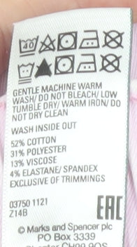 Womens UK Size 12 Marks and Spencer Relaxed Fit Jogger Pink Trousers