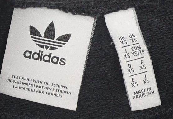 Adidas Unisex Black XS Sweat Shorts, Casual Comfy Fit
